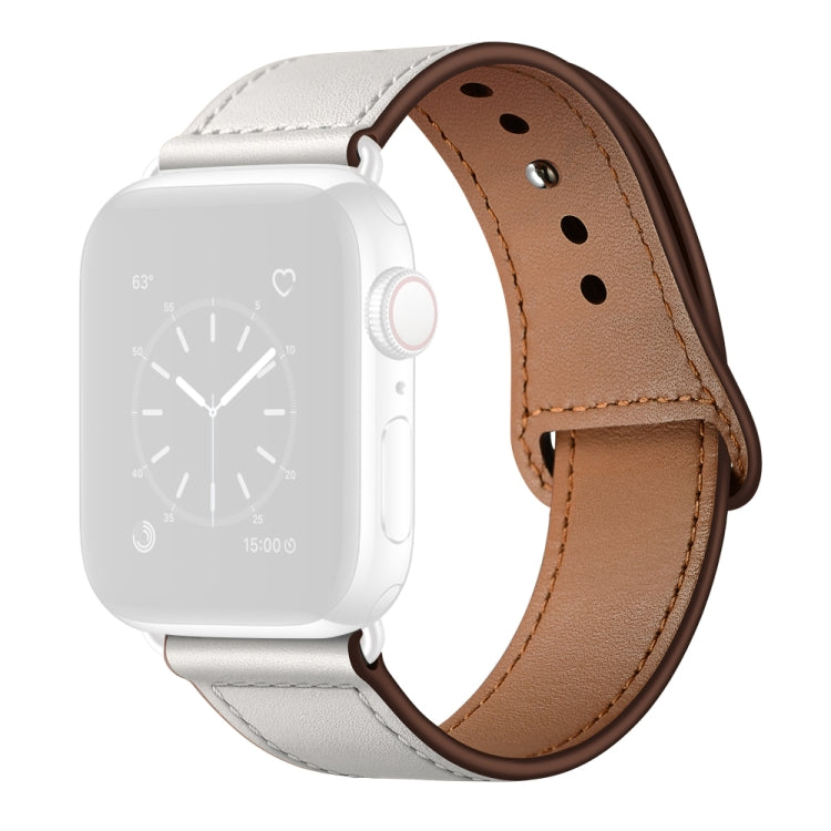 Bracelet de montre de remplacement en cuir pour Apple Watch Series, 7 45mm / 6&SE&5&4 44mm / 3&2&1 42mm, 7 41mm / 6&SE&5&4 40mm / 3&2&1 38mm