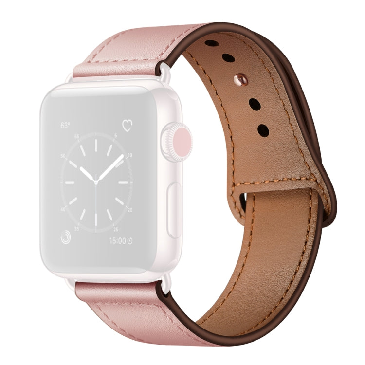Bracelet de montre de remplacement en cuir pour Apple Watch Series, 7 45mm / 6&SE&5&4 44mm / 3&2&1 42mm, 7 41mm / 6&SE&5&4 40mm / 3&2&1 38mm