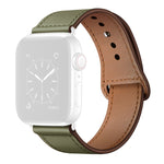 Bracelet de montre de remplacement en cuir pour Apple Watch Series, 7 45mm / 6&SE&5&4 44mm / 3&2&1 42mm, 7 41mm / 6&SE&5&4 40mm / 3&2&1 38mm