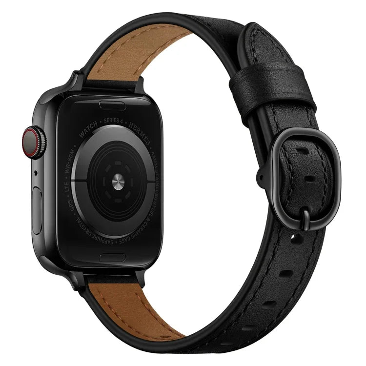 Bracelet de montre en cuir 14mm pour Apple Watch Series, 7 41mm / 6&SE&5&4 40mm / 3&2&1 38mm, 7 45mm / 6&SE&5&4 44mm / 3&2&1 42mm