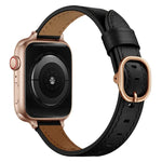 Bracelet de montre en cuir 14mm pour Apple Watch Series, 7 41mm / 6&SE&5&4 40mm / 3&2&1 38mm, 7 45mm / 6&SE&5&4 44mm / 3&2&1 42mm