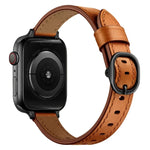 Bracelet de montre en cuir 14mm pour Apple Watch Series, 7 41mm / 6&SE&5&4 40mm / 3&2&1 38mm, 7 45mm / 6&SE&5&4 44mm / 3&2&1 42mm