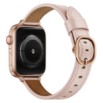 Bracelet de montre en cuir 14mm pour Apple Watch Series, 7 41mm / 6&SE&5&4 40mm / 3&2&1 38mm, 7 45mm / 6&SE&5&4 44mm / 3&2&1 42mm