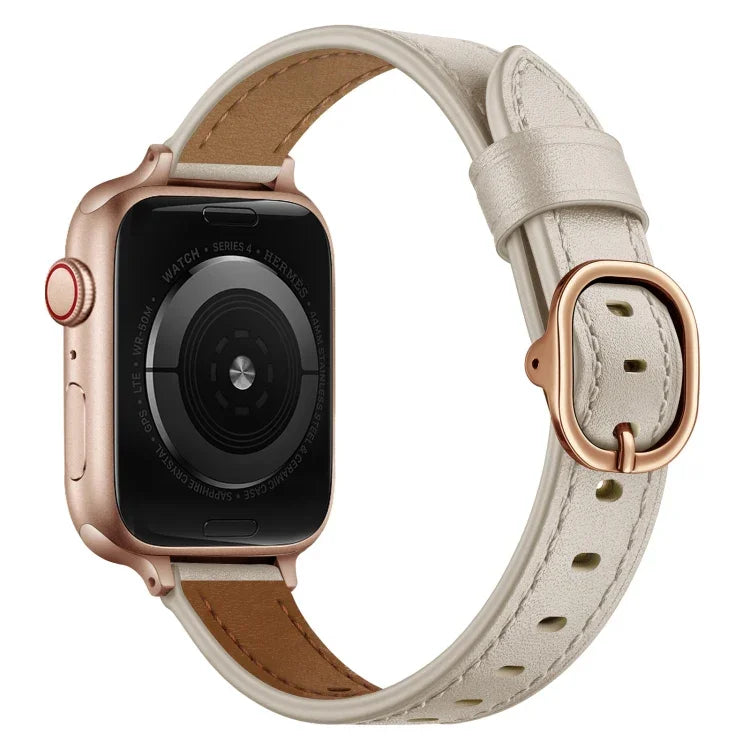 Bracelet de montre en cuir 14mm pour Apple Watch Series, 7 41mm / 6&SE&5&4 40mm / 3&2&1 38mm, 7 45mm / 6&SE&5&4 44mm / 3&2&1 42mm
