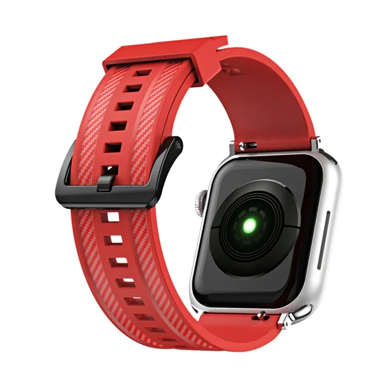 Bracelet de rechange en fibre de carbone pour Apple Watch Series, 7 41mm / 6&SE&5&4 40mm / 3&2&1 38mm, 7 45mm / 6&SE&5&4 44mm / 3&2&1 42mm