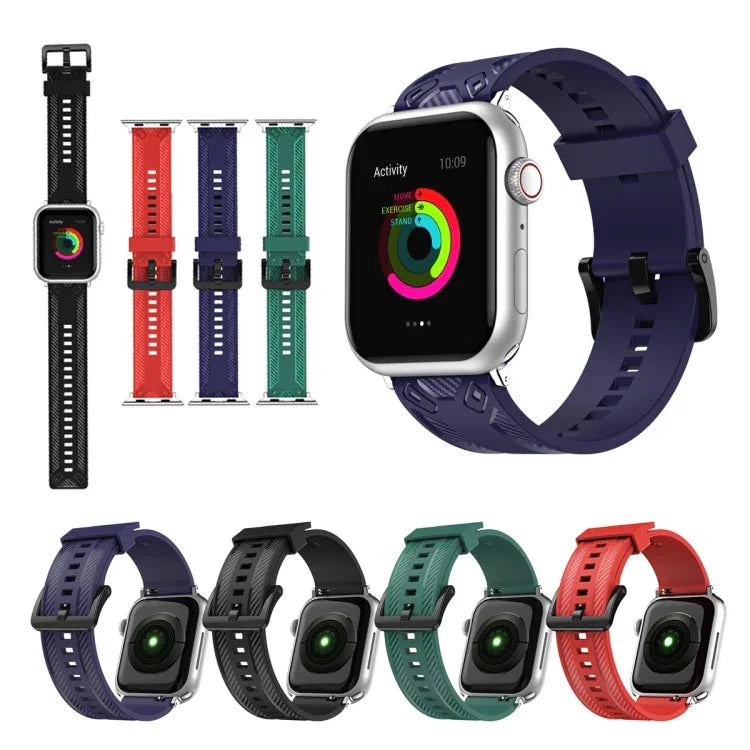 Bracelet de rechange en fibre de carbone pour Apple Watch Series, 7 41mm / 6&SE&5&4 40mm / 3&2&1 38mm, 7 45mm / 6&SE&5&4 44mm / 3&2&1 42mm
