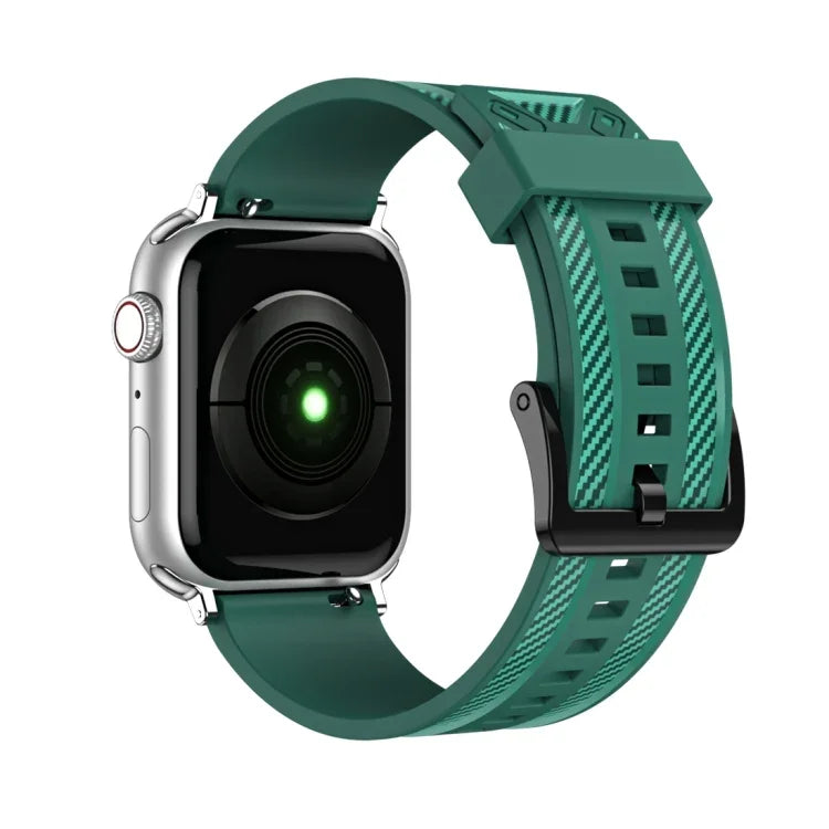 Bracelet de rechange en fibre de carbone pour Apple Watch Series, 7 41mm / 6&SE&5&4 40mm / 3&2&1 38mm, 7 45mm / 6&SE&5&4 44mm / 3&2&1 42mm
