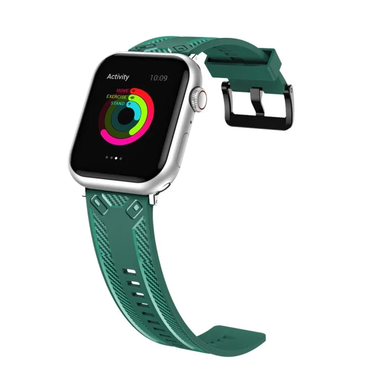 Bracelet de rechange en fibre de carbone pour Apple Watch Series, 7 41mm / 6&SE&5&4 40mm / 3&2&1 38mm, 7 45mm / 6&SE&5&4 44mm / 3&2&1 42mm