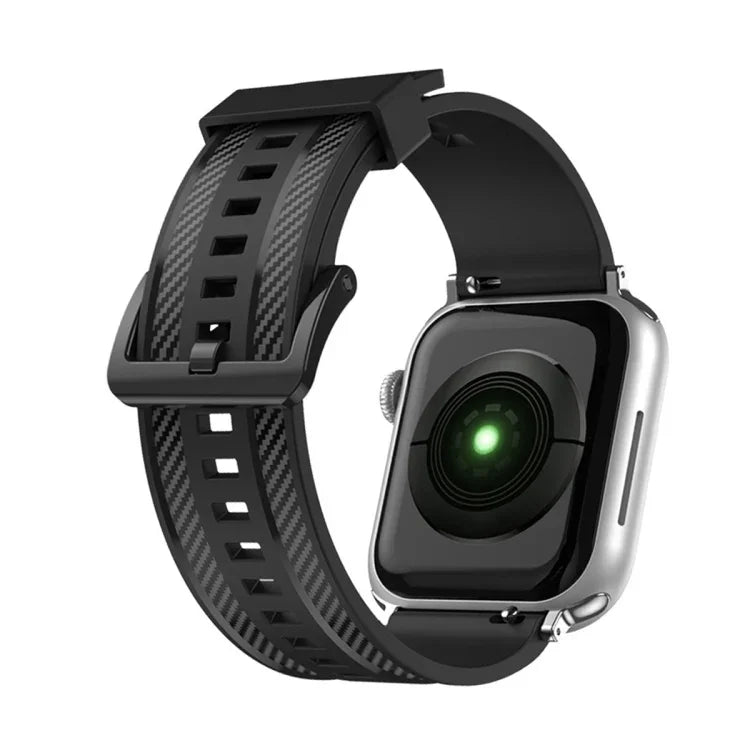 Bracelet de rechange en fibre de carbone pour Apple Watch Series, 7 41mm / 6&SE&5&4 40mm / 3&2&1 38mm, 7 45mm / 6&SE&5&4 44mm / 3&2&1 42mm