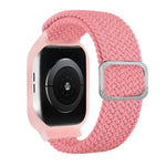 Bracelet de remplacement intégré en TPU tressé avec boucle de cadre pour Apple Watch Series 6 & SE & 5 & 4 40mm / 3 & 2 & 1 38mm, 6 & SE & 5 & 4 44mm / 3 & 2 & 1 42mm