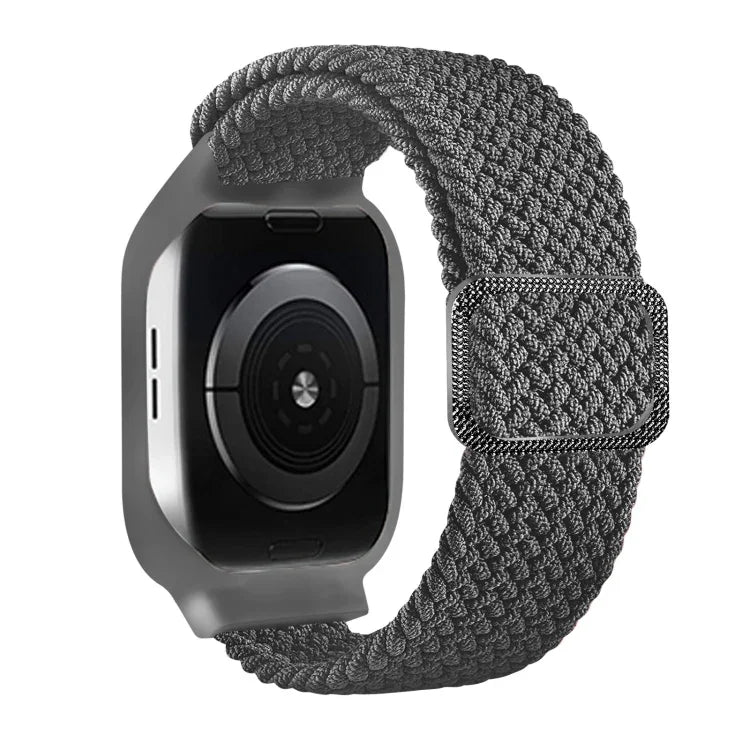 Bracelet de remplacement intégré en TPU tressé avec boucle de cadre pour Apple Watch Series 6 & SE & 5 & 4 40mm / 3 & 2 & 1 38mm, 6 & SE & 5 & 4 44mm / 3 & 2 & 1 42mm