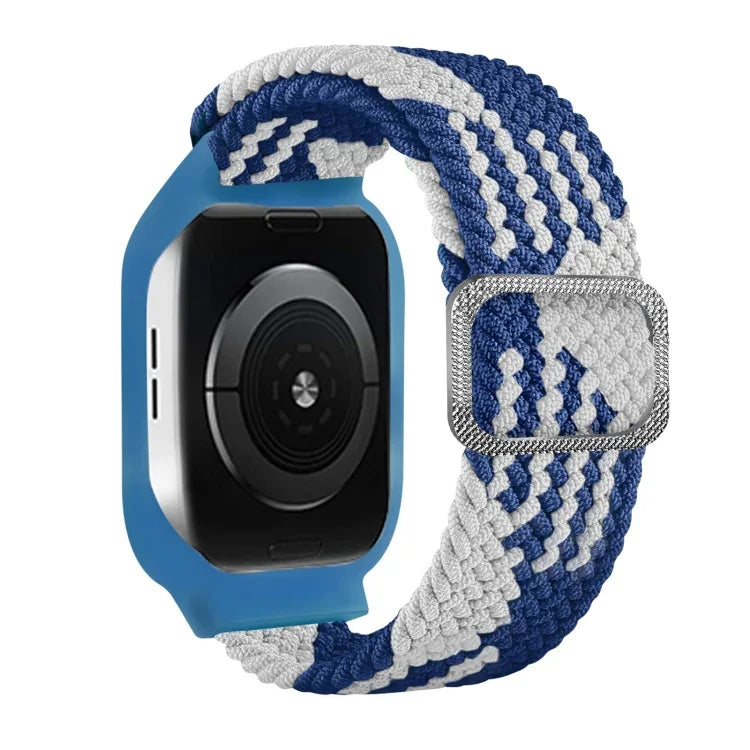 Bracelet de remplacement intégré en TPU tressé avec boucle de cadre pour Apple Watch Series 6 & SE & 5 & 4 40mm / 3 & 2 & 1 38mm, 6 & SE & 5 & 4 44mm / 3 & 2 & 1 42mm