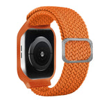 Bracelet de remplacement intégré en TPU tressé avec boucle de cadre pour Apple Watch Series 6 & SE & 5 & 4 40mm / 3 & 2 & 1 38mm, 6 & SE & 5 & 4 44mm / 3 & 2 & 1 42mm