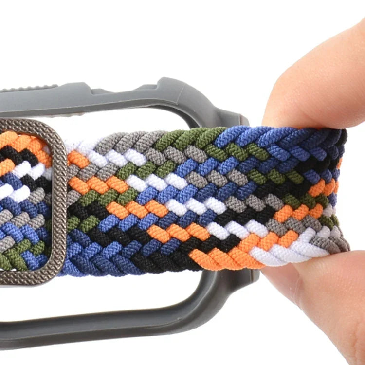 Bracelet de remplacement intégré en TPU tressé avec boucle de cadre pour Apple Watch Series 6 & SE & 5 & 4 40mm / 3 & 2 & 1 38mm, 6 & SE & 5 & 4 44mm / 3 & 2 & 1 42mm