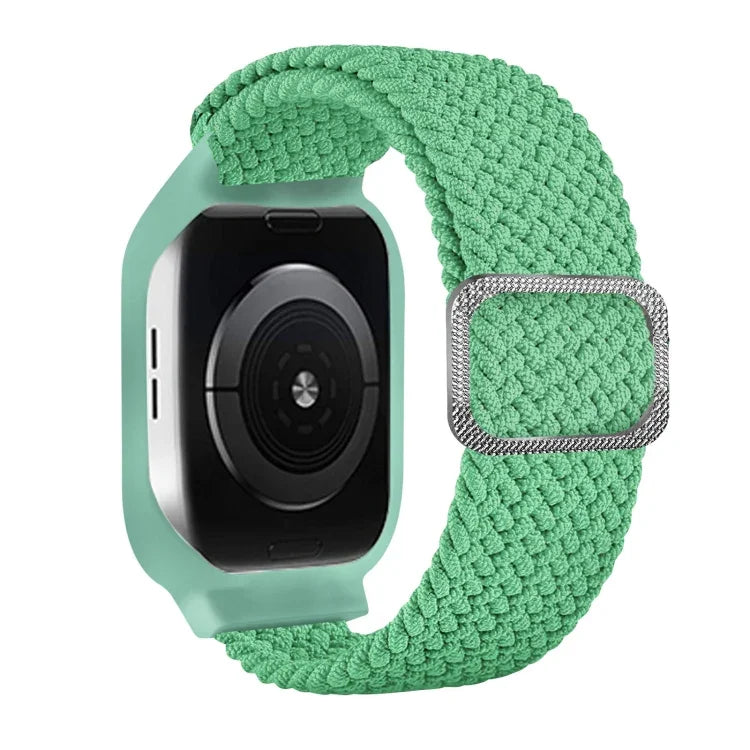 Bracelet de remplacement intégré en TPU tressé avec boucle de cadre pour Apple Watch Series 6 & SE & 5 & 4 40mm / 3 & 2 & 1 38mm, 6 & SE & 5 & 4 44mm / 3 & 2 & 1 42mm