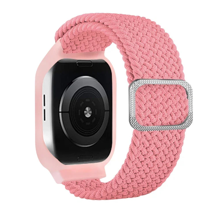 Bracelet de remplacement intégré en TPU tressé avec boucle de cadre pour Apple Watch Series 6 & SE & 5 & 4 40mm / 3 & 2 & 1 38mm, 6 & SE & 5 & 4 44mm / 3 & 2 & 1 42mm