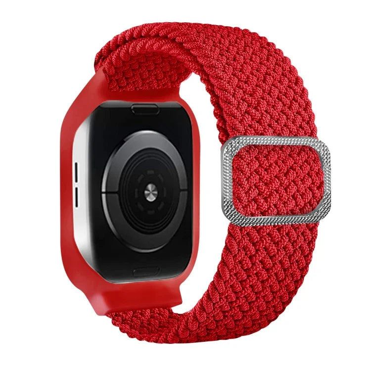 Bracelet de remplacement intégré en TPU tressé avec boucle de cadre pour Apple Watch Series 6 & SE & 5 & 4 40mm / 3 & 2 & 1 38mm, 6 & SE & 5 & 4 44mm / 3 & 2 & 1 42mm