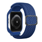 Bracelet de remplacement intégré en TPU tressé avec boucle de cadre pour Apple Watch Series 6 & SE & 5 & 4 40mm / 3 & 2 & 1 38mm, 6 & SE & 5 & 4 44mm / 3 & 2 & 1 42mm