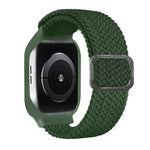 Bracelet de remplacement intégré en TPU tressé avec boucle de cadre pour Apple Watch Series 6 & SE & 5 & 4 40mm / 3 & 2 & 1 38mm, 6 & SE & 5 & 4 44mm / 3 & 2 & 1 42mm