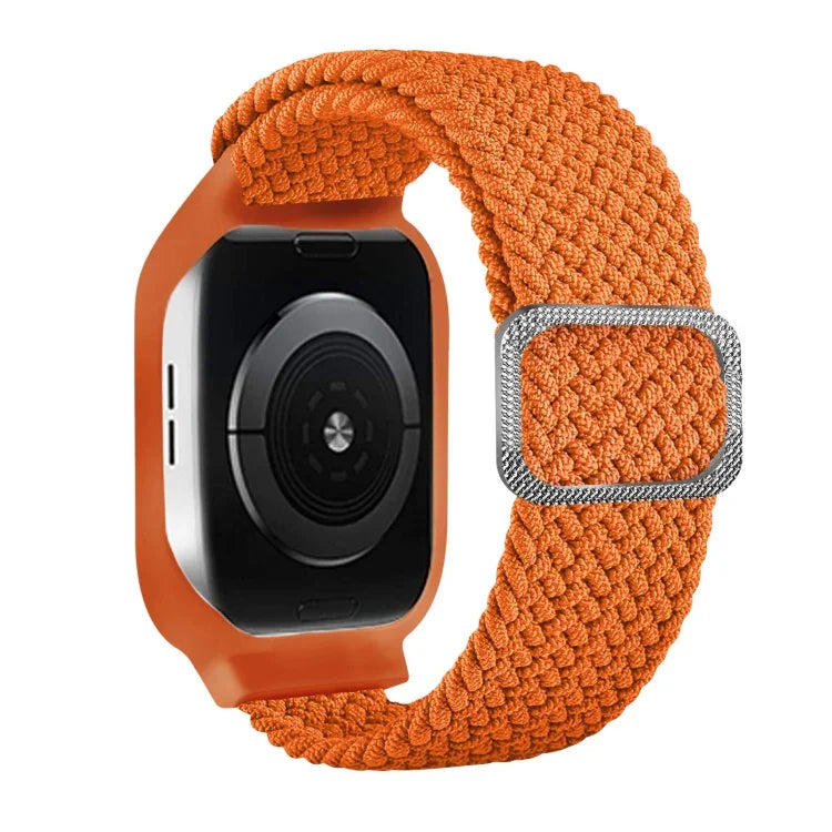 Bracelet de remplacement intégré en TPU tressé avec boucle de cadre pour Apple Watch Series 6 & SE & 5 & 4 40mm / 3 & 2 & 1 38mm, 6 & SE & 5 & 4 44mm / 3 & 2 & 1 42mm