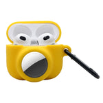 Étui de protection antichoc en silicone à couverture complète 2-en-1 pour AirPods 3 / AirTag 2e génération / AirTag 1re génération, pour AirPods 3 / AirTag