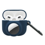 Étui de protection antichoc en silicone à couverture complète 2-en-1 pour AirPods 3 / AirTag 2e génération / AirTag 1re génération, pour AirPods 3 / AirTag