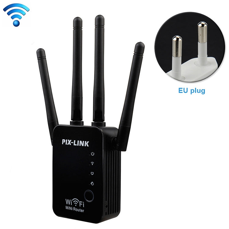 Routeur répéteur WiFi intelligent sans fil avec 4 antennes WiFi, Prise EU noire, Prise EU blanche, Prise UK noire, Prise UK blanche, Prise US noire, Prise US blanche