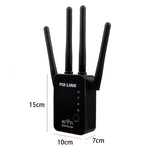 Routeur répéteur WiFi intelligent sans fil avec 4 antennes WiFi, Prise EU noire, Prise EU blanche, Prise UK noire, Prise UK blanche, Prise US noire, Prise US blanche