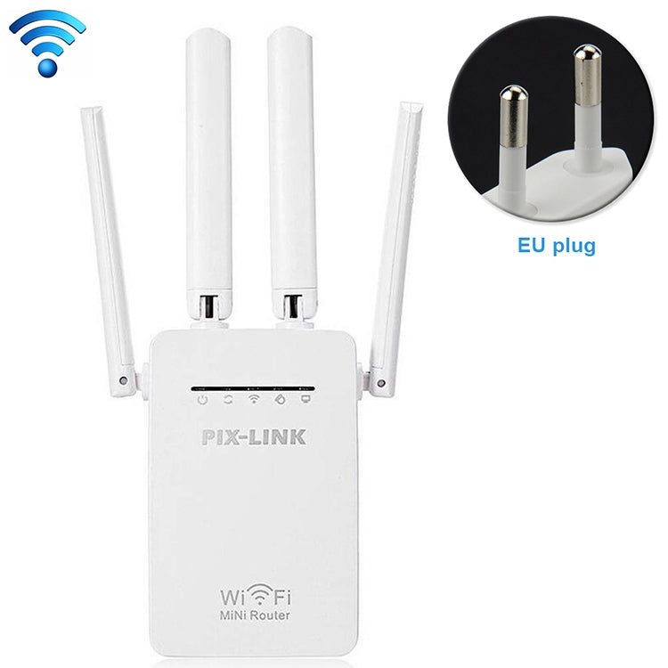 Routeur répéteur WiFi intelligent sans fil avec 4 antennes WiFi, Prise EU noire, Prise EU blanche, Prise UK noire, Prise UK blanche, Prise US noire, Prise US blanche
