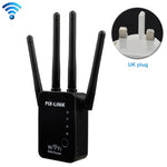 Routeur répéteur WiFi intelligent sans fil avec 4 antennes WiFi, Prise EU noire, Prise EU blanche, Prise UK noire, Prise UK blanche, Prise US noire, Prise US blanche