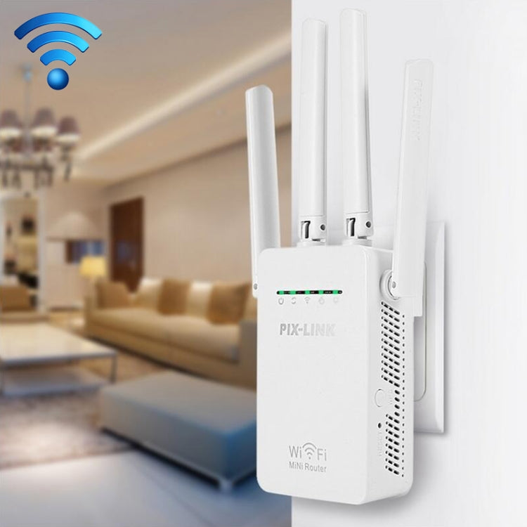 Routeur répéteur WiFi intelligent sans fil avec 4 antennes WiFi, Prise EU noire, Prise EU blanche, Prise UK noire, Prise UK blanche, Prise US noire, Prise US blanche