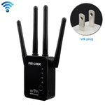 Routeur répéteur WiFi intelligent sans fil avec 4 antennes WiFi, Prise EU noire, Prise EU blanche, Prise UK noire, Prise UK blanche, Prise US noire, Prise US blanche