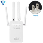 Routeur répéteur WiFi intelligent sans fil avec 4 antennes WiFi, Prise EU noire, Prise EU blanche, Prise UK noire, Prise UK blanche, Prise US noire, Prise US blanche