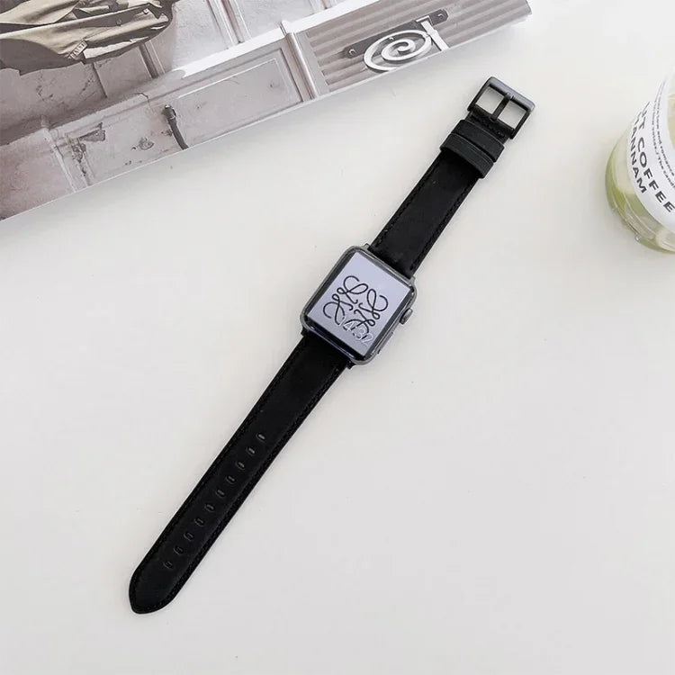 Bracelet de rechange mat texturé Crazy Horse pour Apple Watch Series, 7 45 mm / 6&SE&5&4 44 mm / 3&2&1 42 mm, 7 41 mm / 6&SE&5&4 40 mm / 3&2&1 38 mm