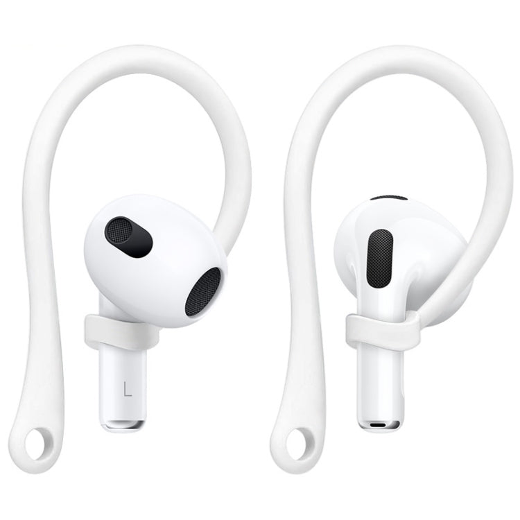 1 paire d'écouteurs sans fil imak en silicone avec dragonne anti-perte et crochet d'oreille, pour AirPods 3