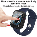 Coque de protection antichoc IMAK en PC avec film en verre trempé, pour Apple Watch Series 6 & SE & 5 & 4 44mm, pour Apple Watch Series 3 & 2 & 1 42mm, pour Apple Watch Series 6 & SE & 5 & 4 40mm, pour Apple Watch Series 3 & 2 & 1 38mm
