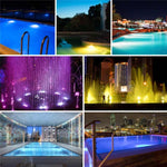 Lampe de piscine murale en plastique ABS, projecteur subaquatique, 6W, 9W, 12W, 18W, 24W, 12x3W, 18x3W