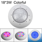 Lampe de piscine murale en plastique ABS, projecteur subaquatique, 6W, 9W, 12W, 18W, 24W, 12x3W, 18x3W