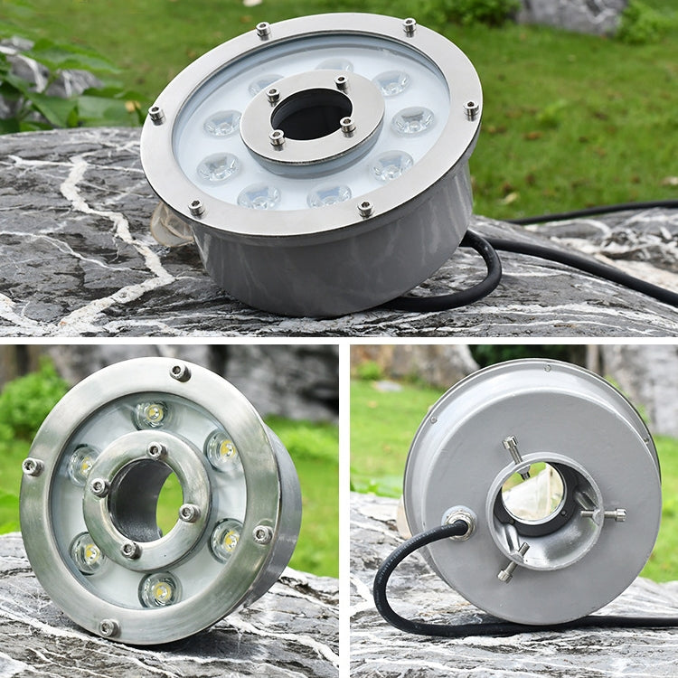 Anneau paysager LED en alliage d'aluminium pour fontaine sous-marine, 6W, 9W, 12W, 18W, 24W