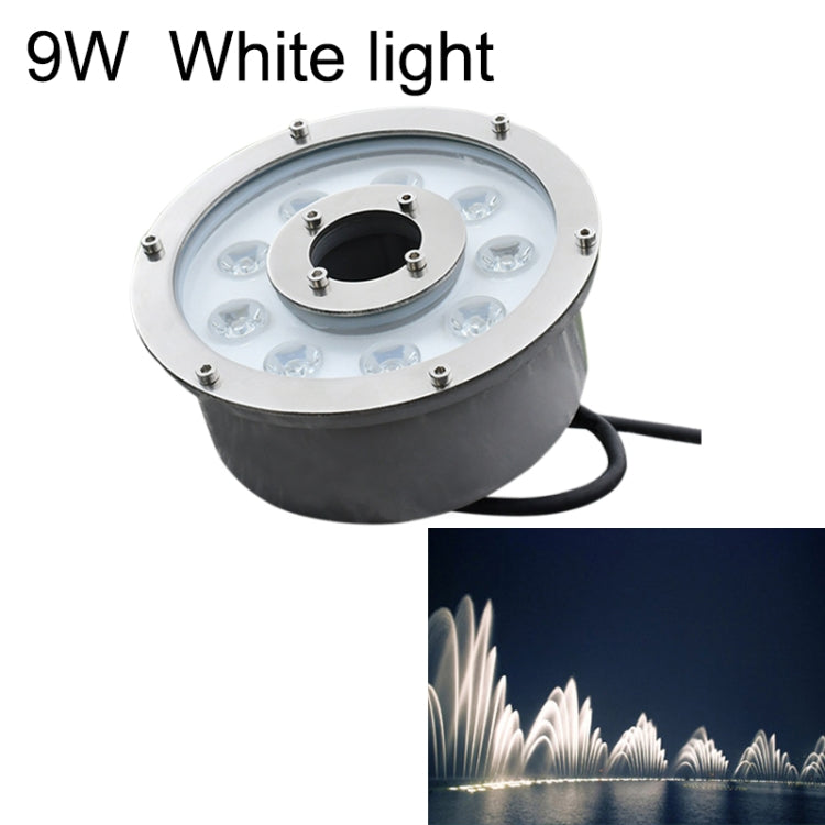 Anneau paysager LED en alliage d'aluminium pour fontaine sous-marine, 6W, 9W, 12W, 18W, 24W