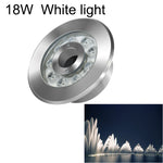 Projecteur de Fontaine Submersible LED en Acier Inoxydable en Forme d'Anneau, 6W, 9W, 12W, 18W, 24W