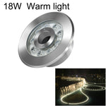 Projecteur de Fontaine Submersible LED en Acier Inoxydable en Forme d'Anneau, 6W, 9W, 12W, 18W, 24W