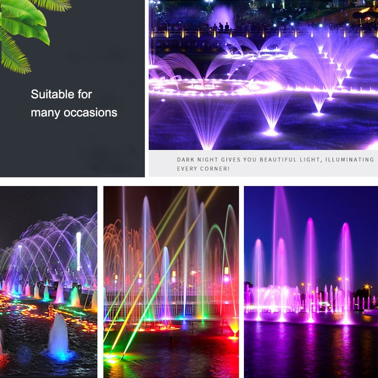 Lumière de fontaine sous-marine LED en acier inoxydable, anneau changeant de couleur coloré pour paysage, 9W, 12W, 24W