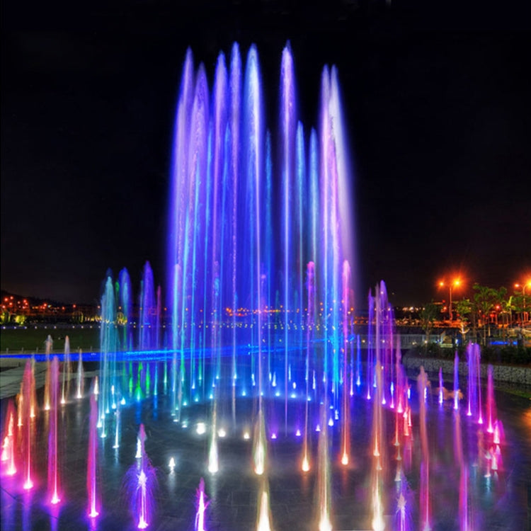 Lumière de fontaine sous-marine LED en acier inoxydable, anneau changeant de couleur coloré pour paysage, 9W, 12W, 24W