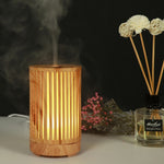 Diffuseur d'huiles essentielles en bois 200 ml, motif forêt ajouré, humidificateur ultrasonique, USB, prise australienne, prise britannique, prise américaine