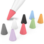 8 PCS / Set Embouts de Protection Universels en Silicone Stoyobe pour Apple Pencil 1 / 2, Couleurs Mixtes, Femmes, Hommes