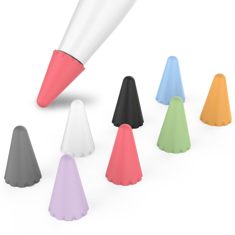 8 PCS / Set Embouts de Protection Universels en Silicone Stoyobe pour Apple Pencil 1 / 2, Couleurs Mixtes, Femmes, Hommes
