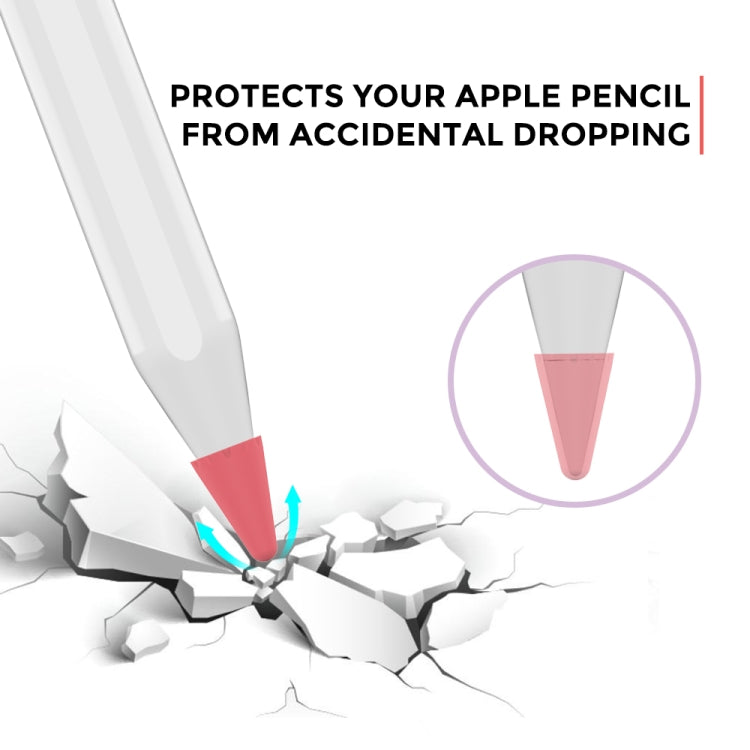8 PCS / Set Embouts de Protection Universels en Silicone Stoyobe pour Apple Pencil 1 / 2, Couleurs Mixtes, Femmes, Hommes