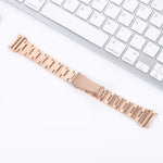 Bracelet de montre en acier à trois billes, pour Samsung Galaxy Watch4 40mm / 44mm