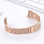 Bracelet de montre en acier à trois billes, pour Samsung Galaxy Watch4 40mm / 44mm